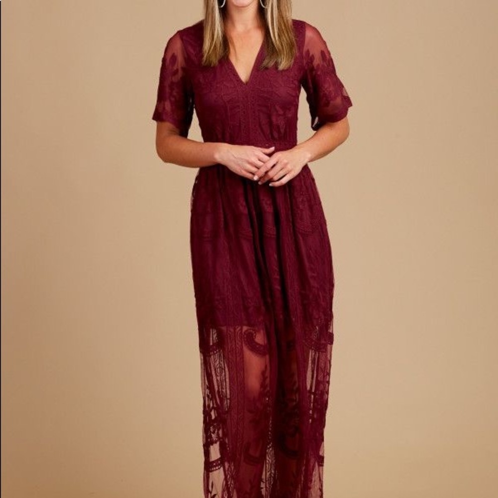 Burgundy Dress